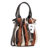 Geanta dama piele naturala multicolora DiAmanti Olivia nuante Maro